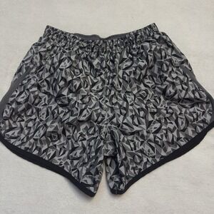 NIKE GIRLS ACTIVE RUNNING SHORTS BLACK/ WHITE SIZE XTRA LARGE KIDS